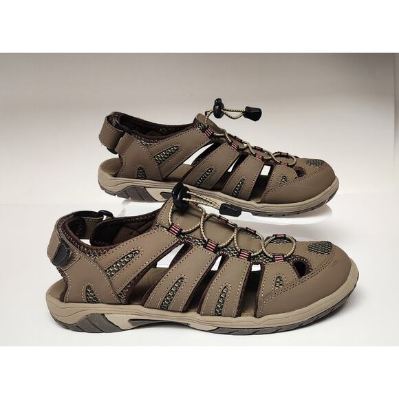 Eddie Bauer Blakely Fisherman Sandal Shoes Color Tan Size 9M - Picture 1 of 11
